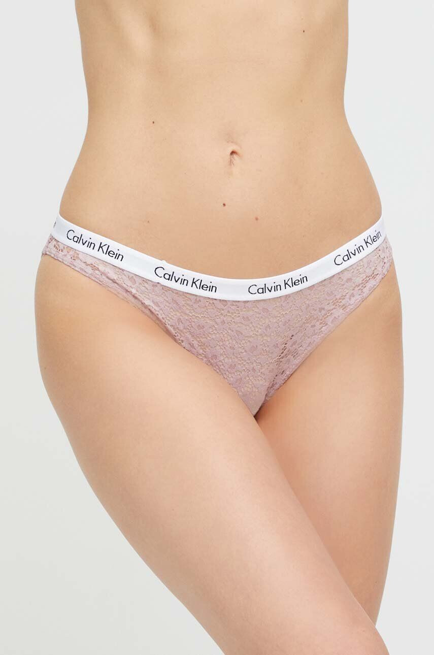 Calvin Klein Underwear Spodnjice roza barva - Pepit.si