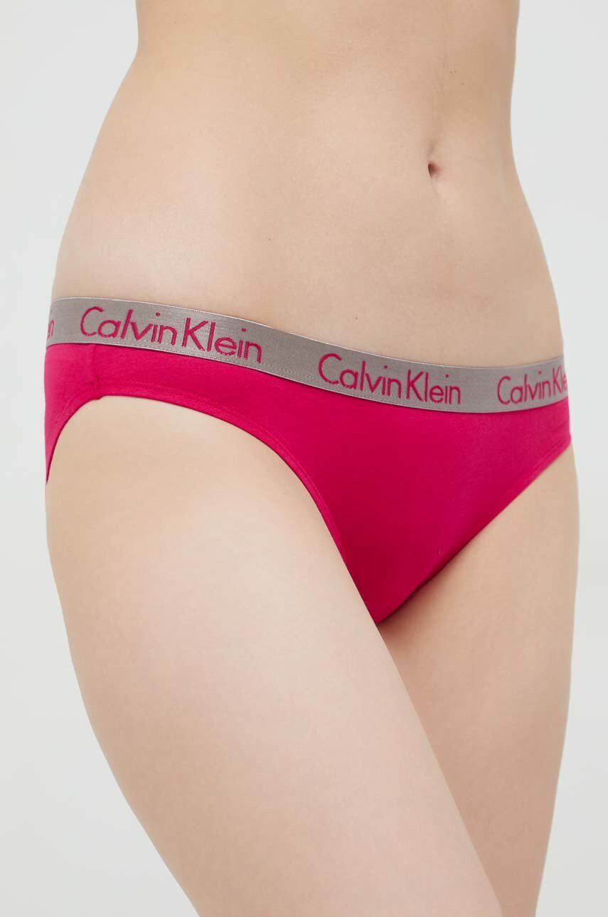 Calvin Klein Underwear Spodnjice (3-pack) roza barva - Pepit.si