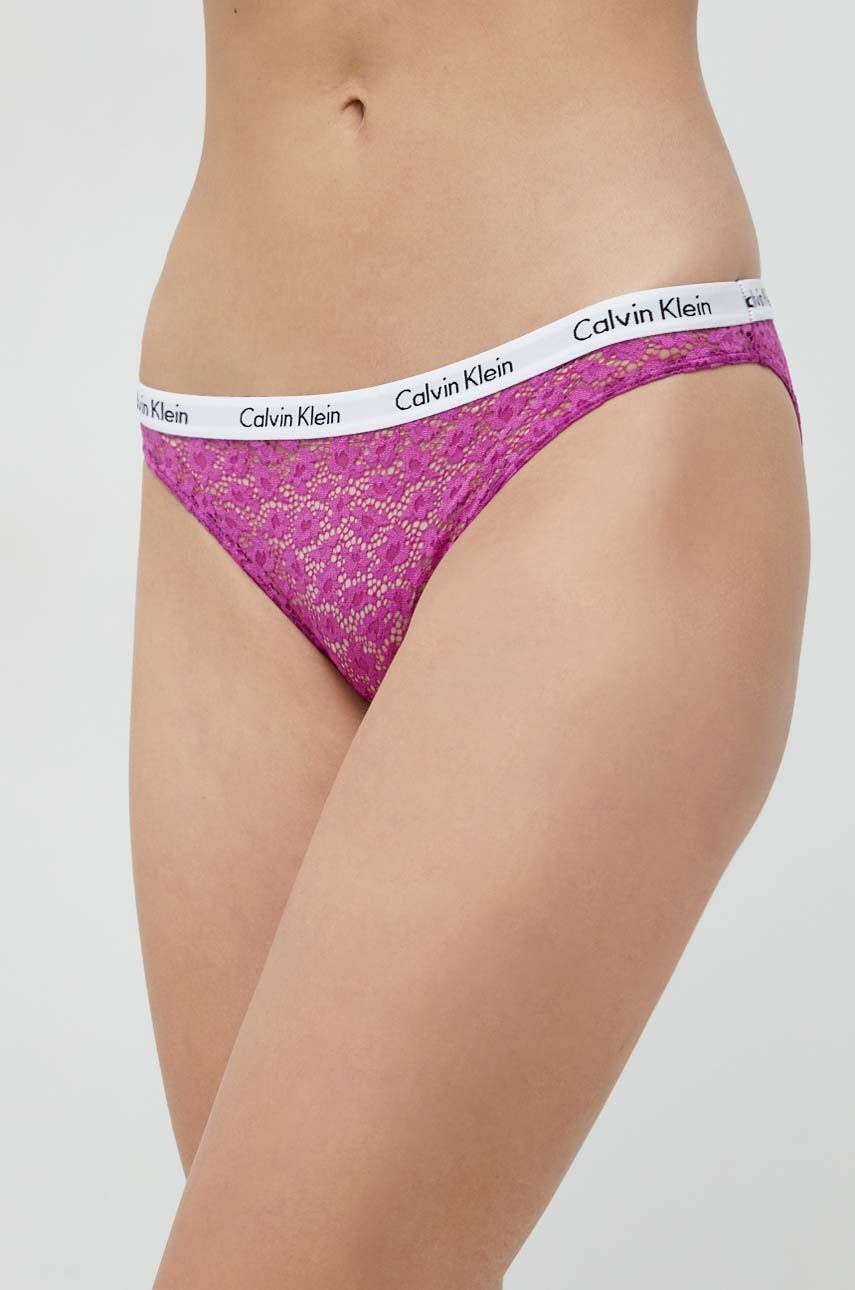 Calvin Klein Underwear Spodnjice 3-pack zelena barva - Pepit.si