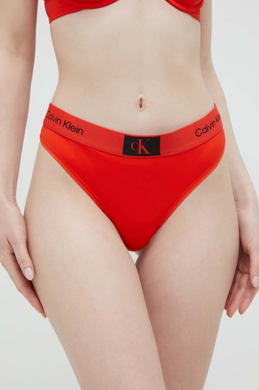 Calvin Klein Underwear Tangice rdeča barva - Pepit.si