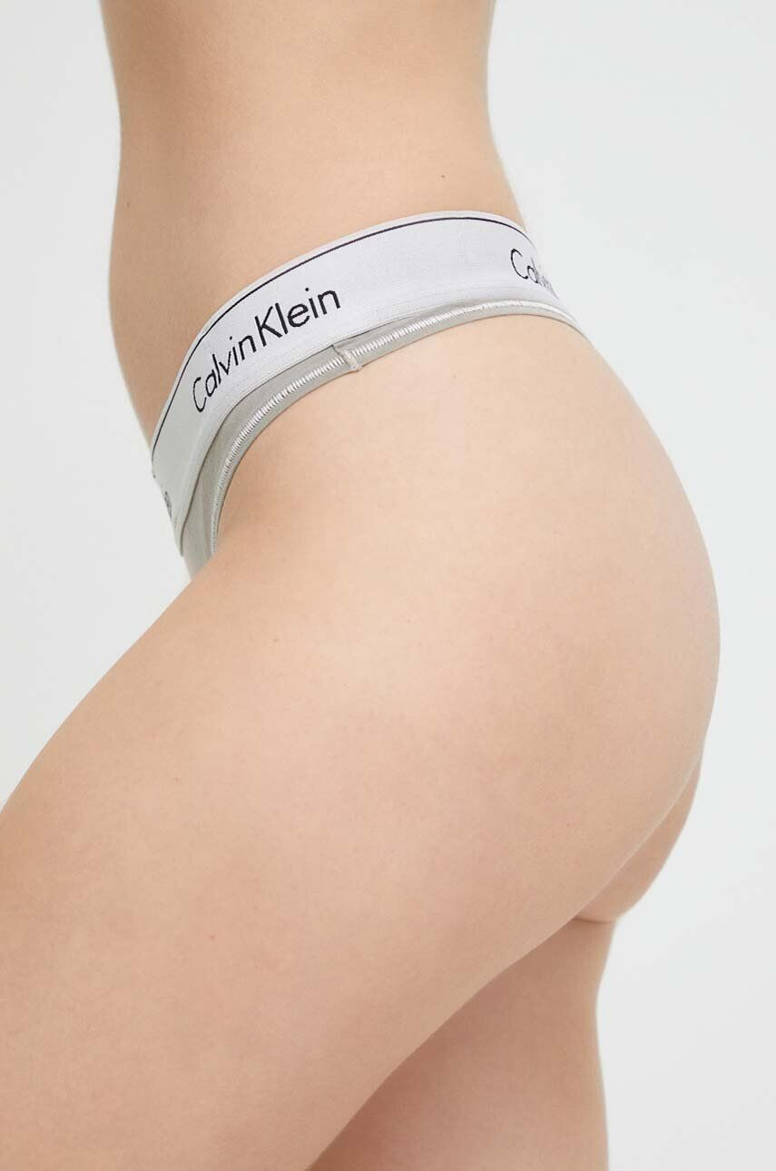 Calvin Klein Underwear Tangice siva barva - Pepit.si