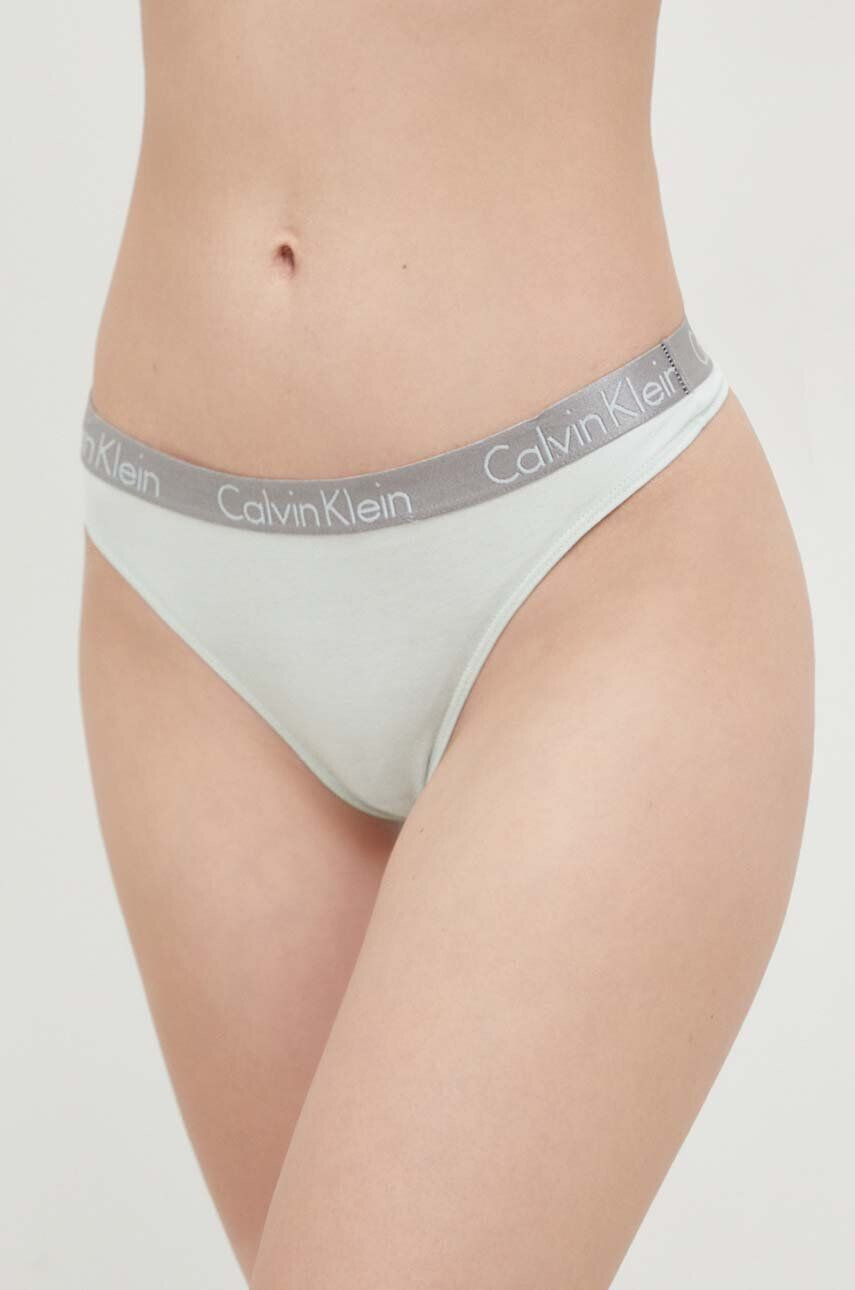 Calvin Klein Underwear Tangice zelena barva - Pepit.si