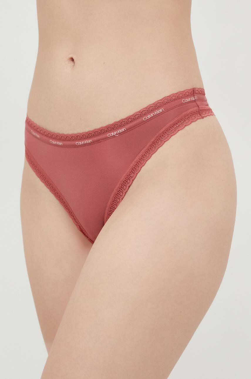 Calvin Klein Underwear Tangice roza barva - Pepit.si