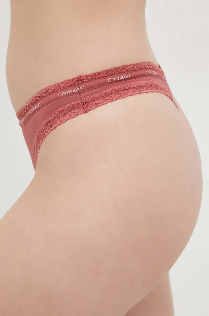 Calvin Klein Underwear Tangice roza barva - Pepit.si