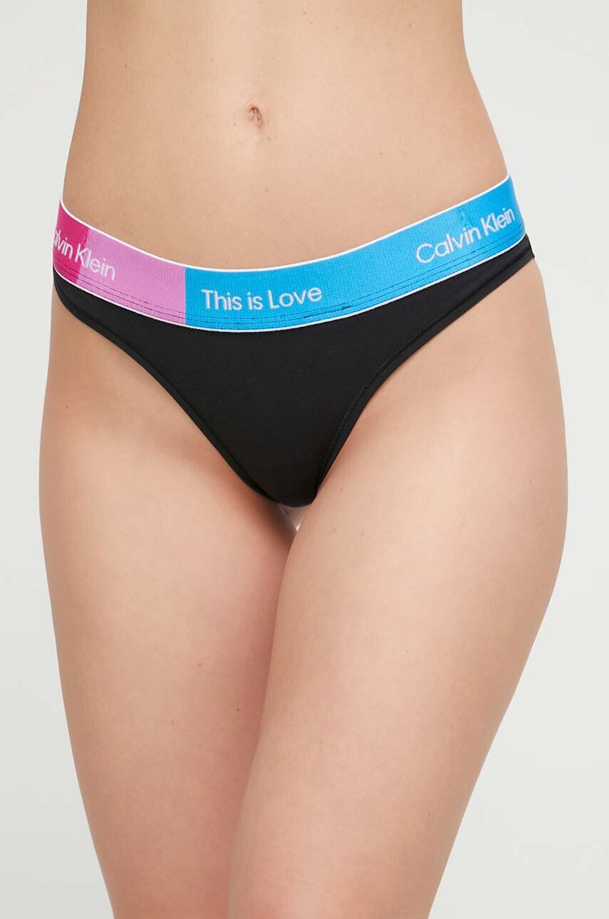 Calvin Klein Underwear Tangice črna barva - Pepit.si