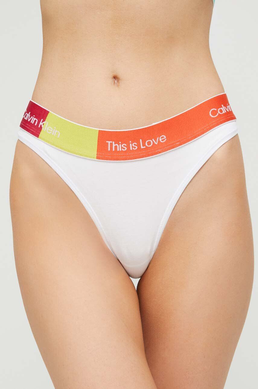 Calvin Klein Underwear Tangice bela barva - Pepit.si