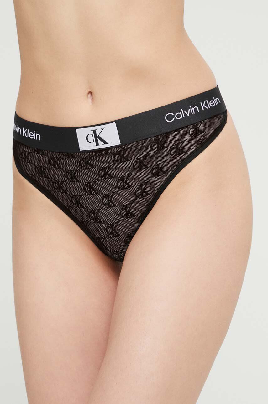 Calvin Klein Underwear Tangice črna barva - Pepit.si