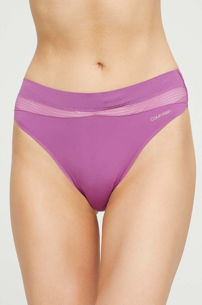 Calvin Klein Underwear Tangice vijolična barva - Pepit.si