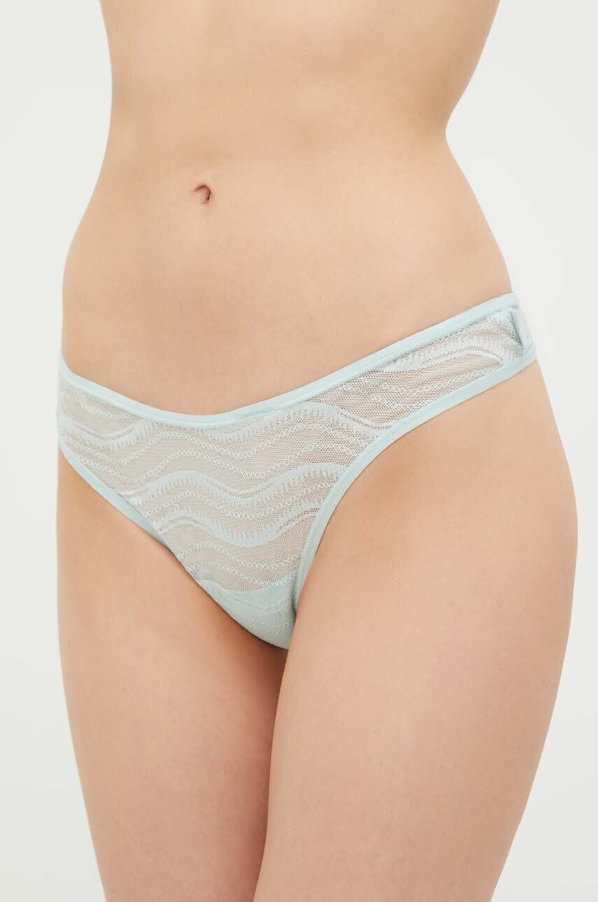 Calvin Klein Underwear Tangice turkizna barva - Pepit.si