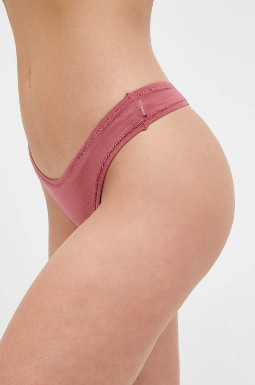 Calvin Klein Underwear Tangice roza barva - Pepit.si