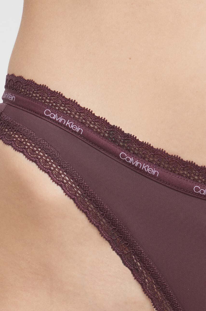 Calvin Klein Underwear Tangice vijolična barva - Pepit.si