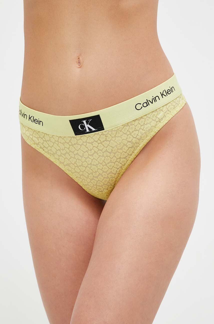 Calvin Klein Underwear Tangice rumena barva - Pepit.si