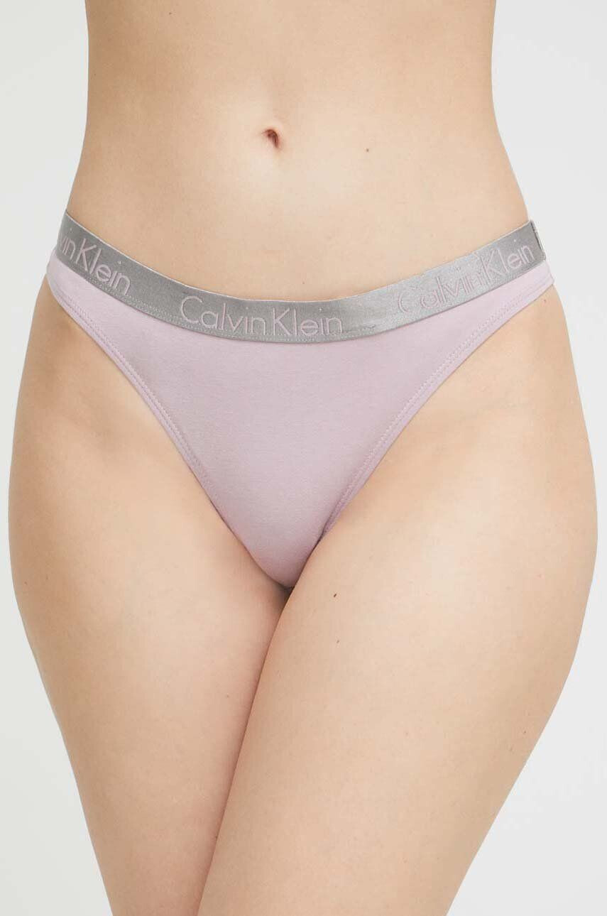 Calvin Klein Underwear Tangice vijolična barva - Pepit.si