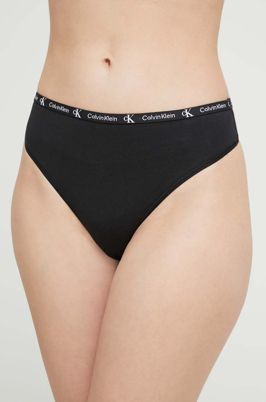 Calvin Klein Underwear Tangice 2-pack siva barva - Pepit.si