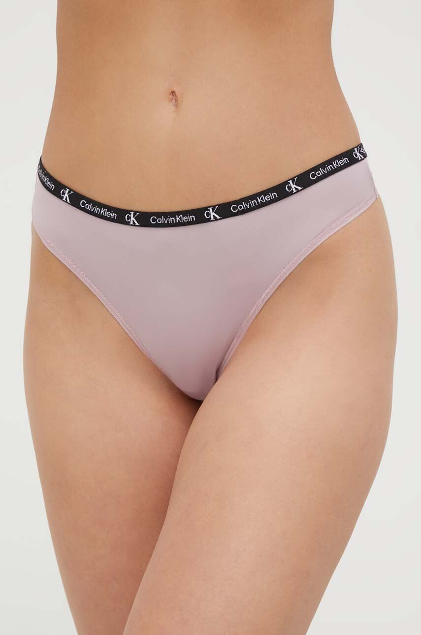 Calvin Klein Underwear Tangice 2-pack roza barva - Pepit.si