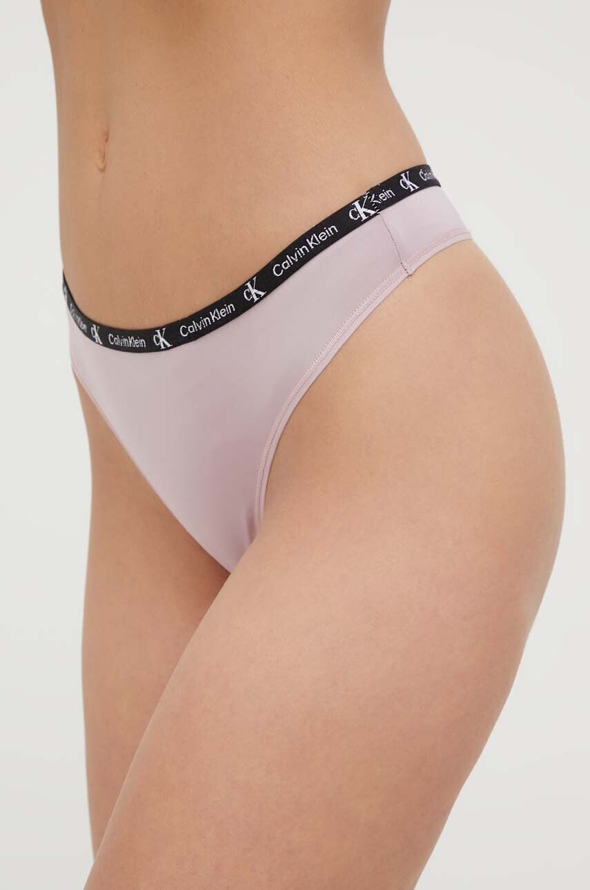 Calvin Klein Underwear Tangice 2-pack roza barva - Pepit.si