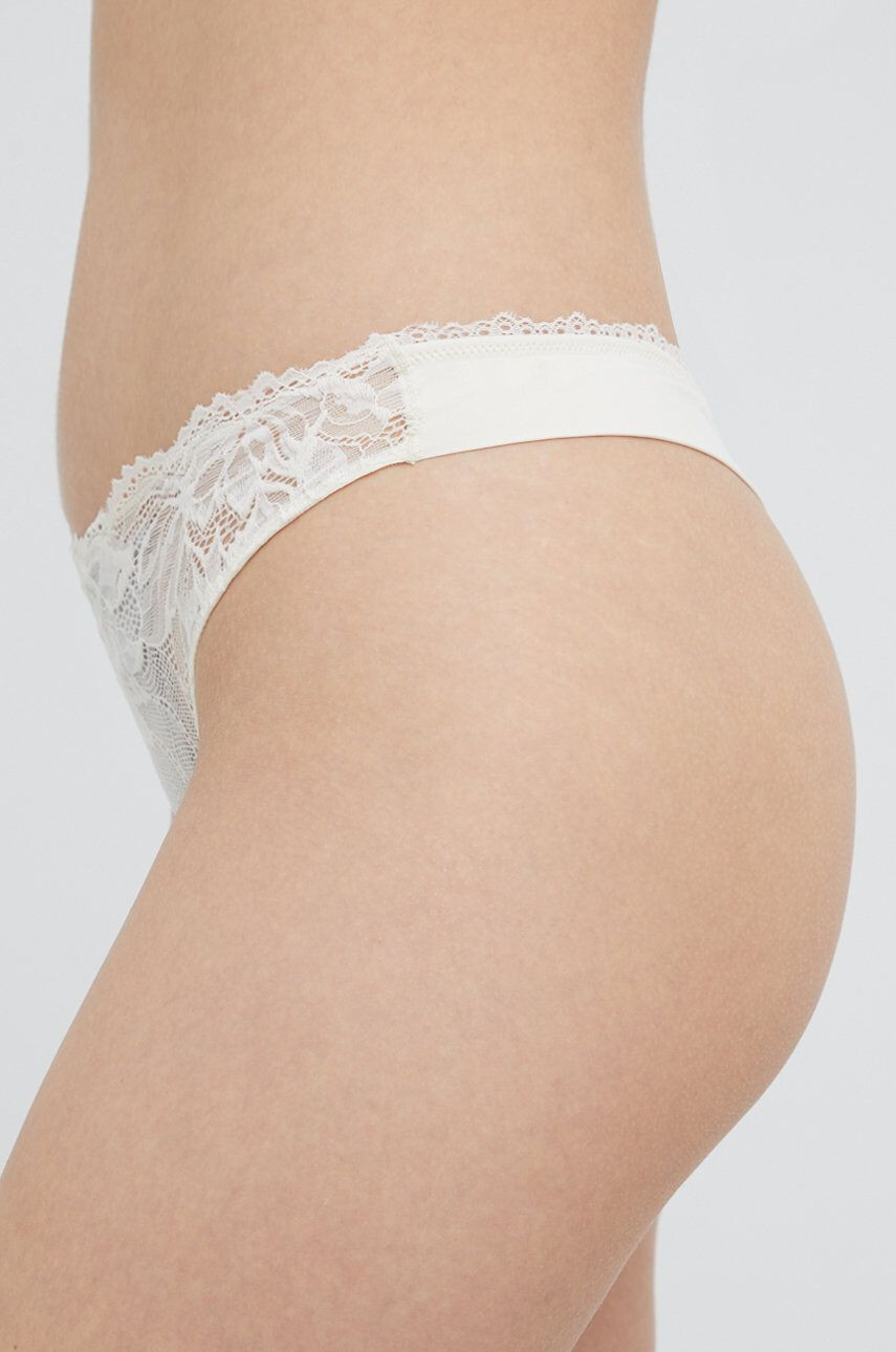 Calvin Klein Underwear Tangice bež barva - Pepit.si