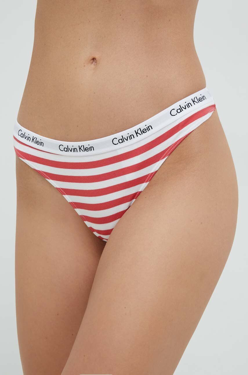 Calvin Klein Underwear Tangice rdeča barva - Pepit.si