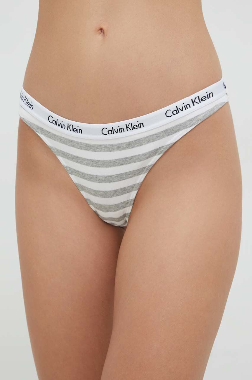 Calvin Klein Underwear Tangice siva barva - Pepit.si