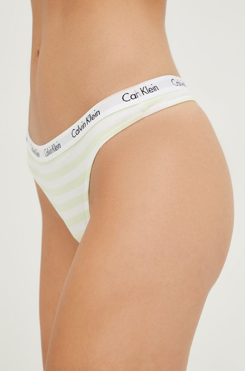 Calvin Klein Underwear Tangice zelena barva - Pepit.si