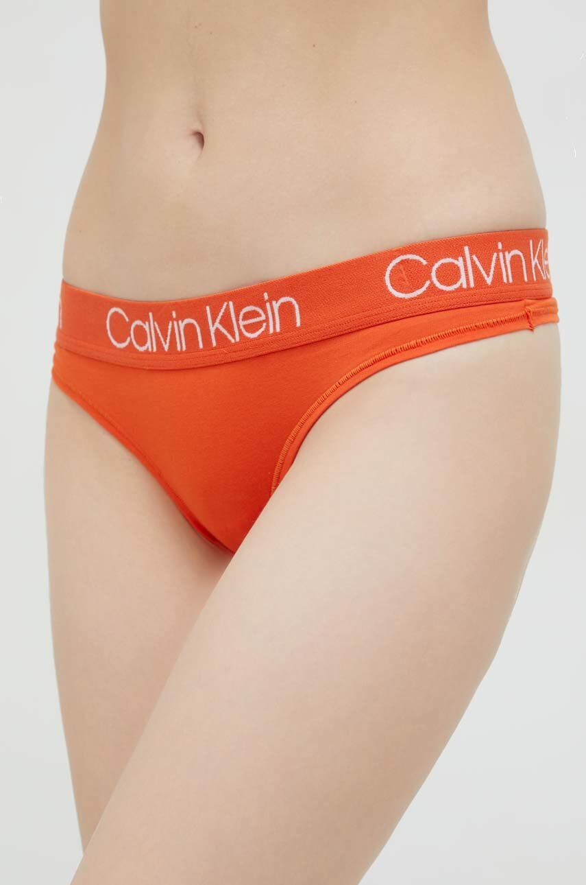 Calvin Klein Underwear Tangice oranžna barva - Pepit.si