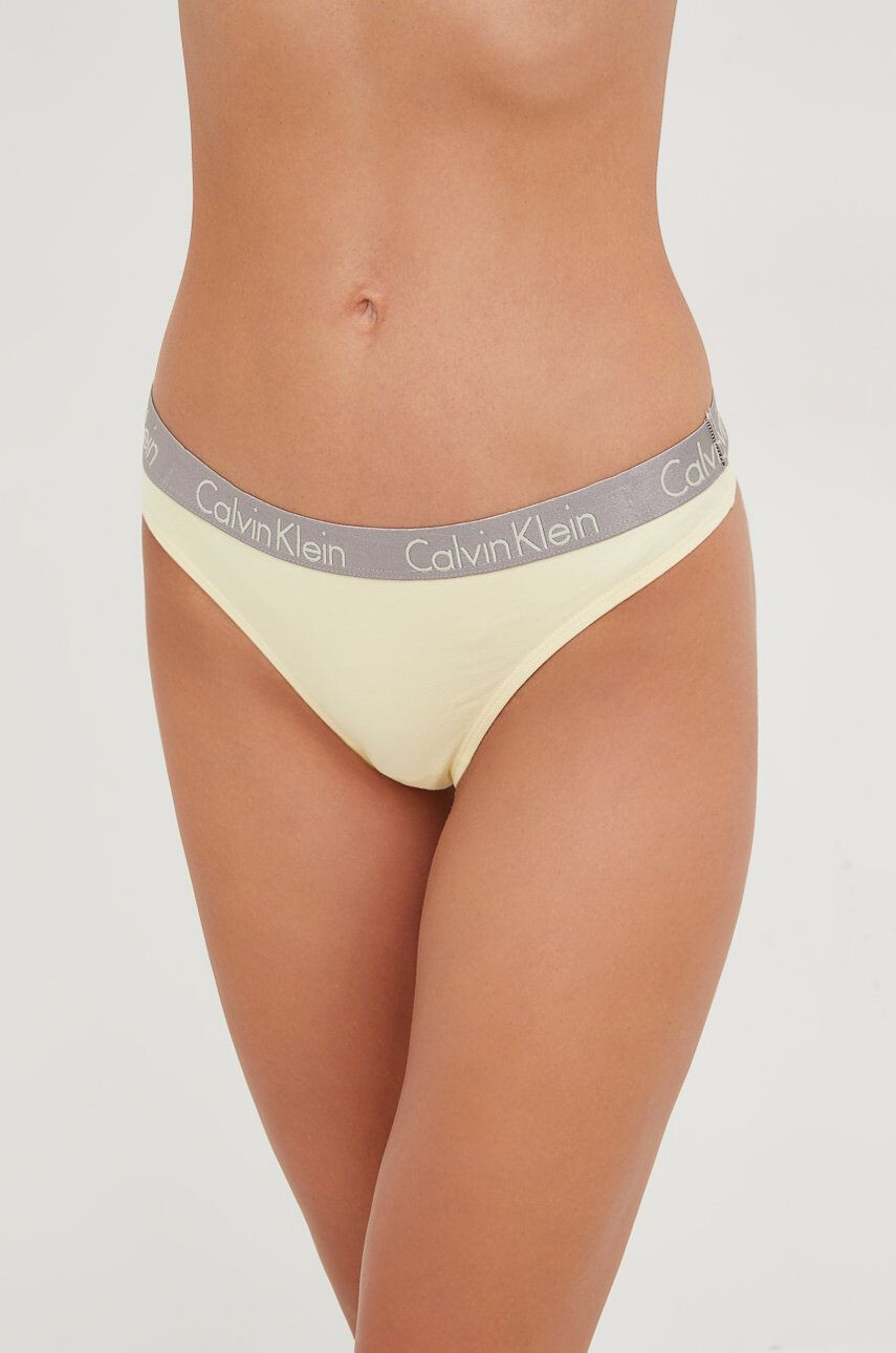 Calvin Klein Underwear Tangice rumena barva - Pepit.si