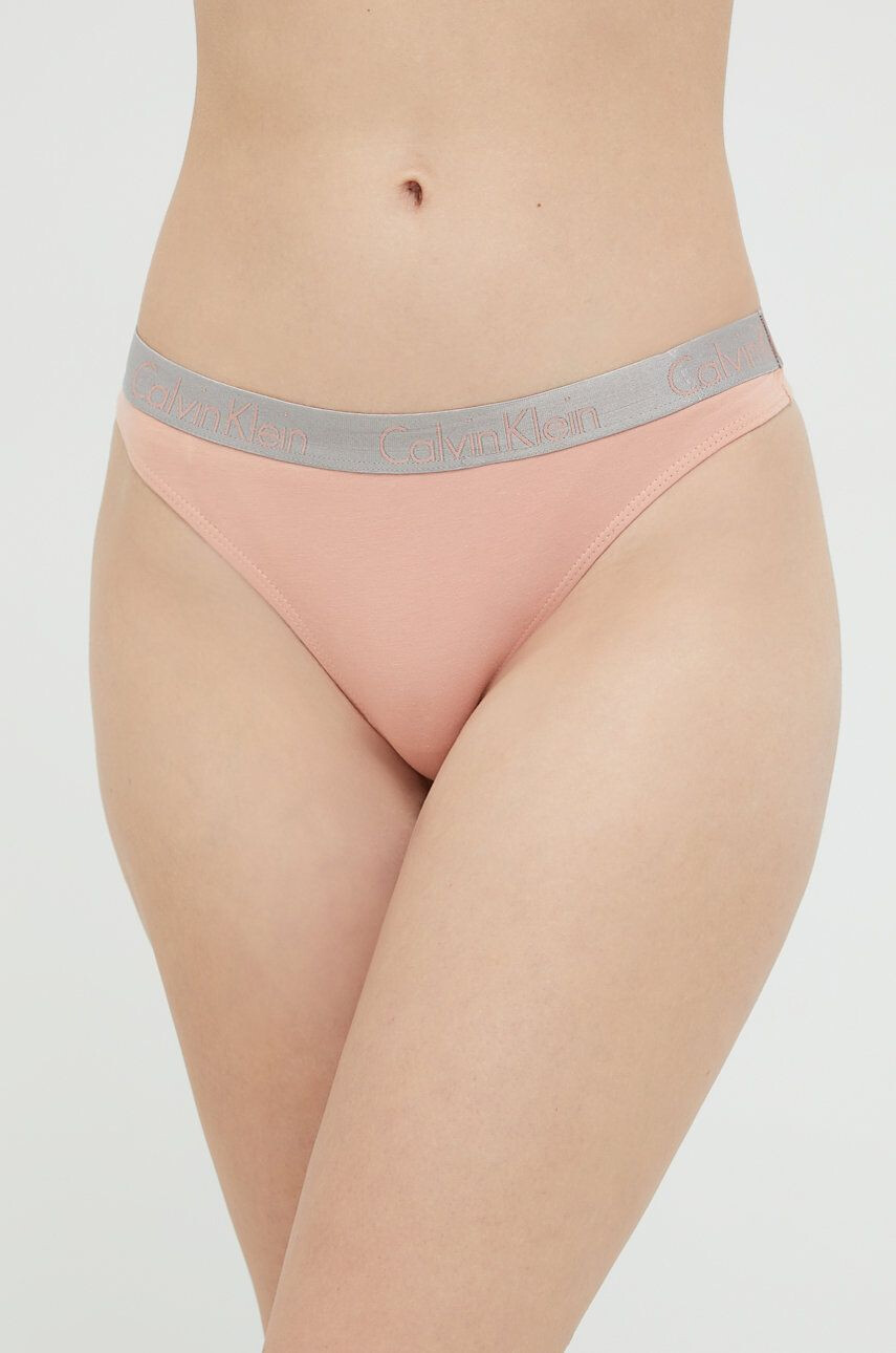 Calvin Klein Underwear Tangice oranžna barva - Pepit.si