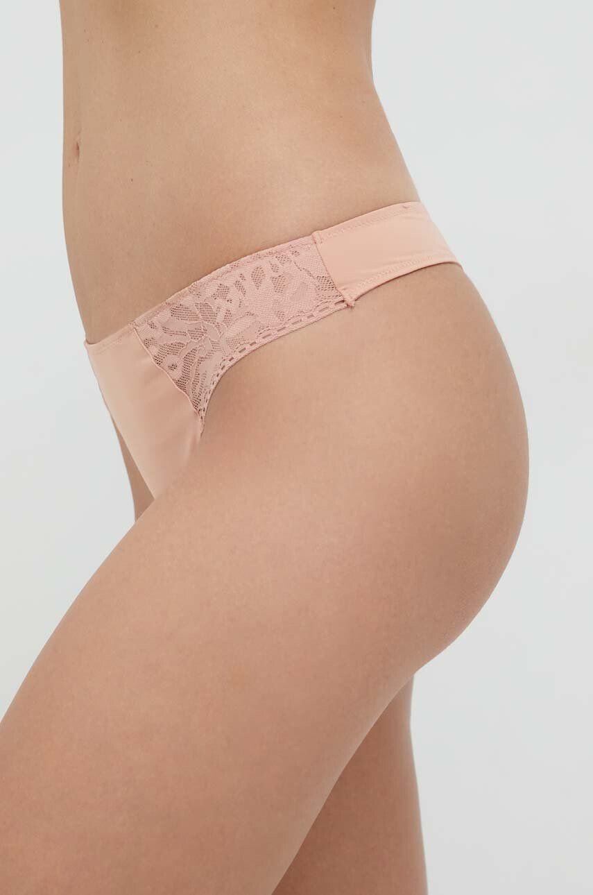 Calvin Klein Underwear Tangice bež barva - Pepit.si