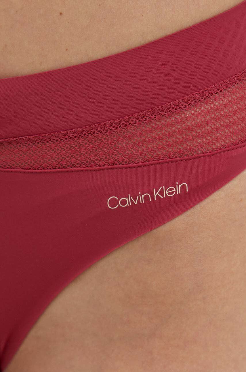 Calvin Klein Underwear Tangice bordo barva - Pepit.si