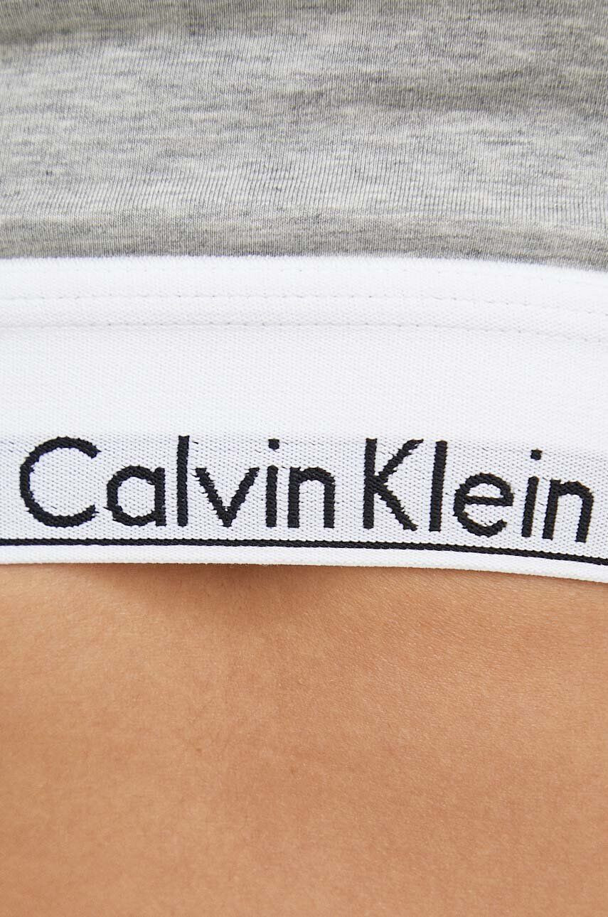 Calvin Klein Underwear Top ženski siva barva - Pepit.si