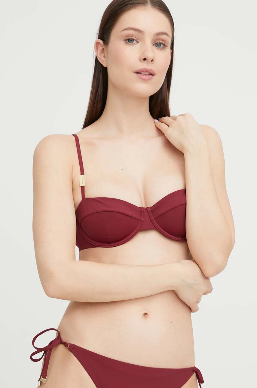 Calvin Klein Underwear Zgornji del kopalk bordo barva - Pepit.si