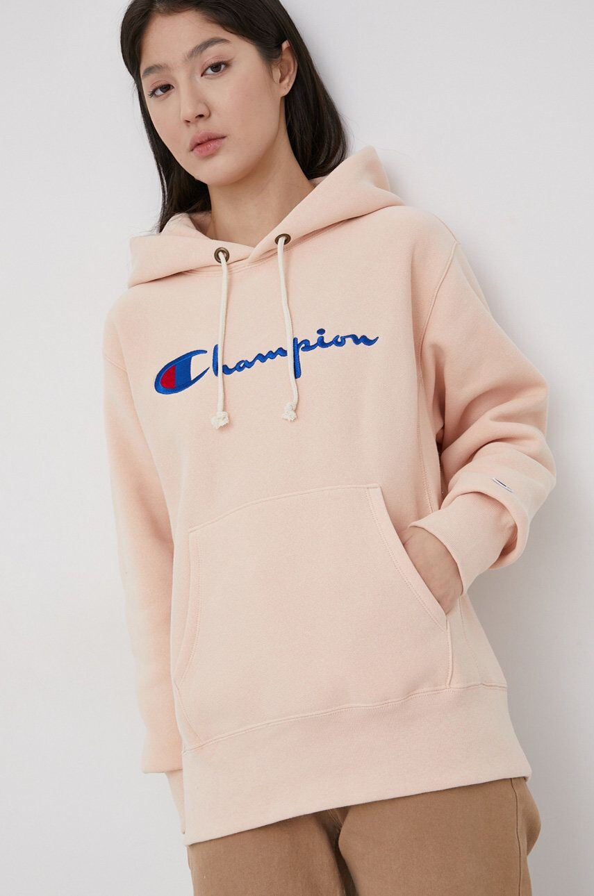 Champion Bluza ženska roza barva - Pepit.si