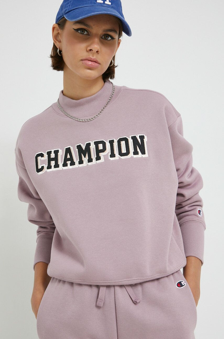 Champion Bluza ženska vijolična barva - Pepit.si