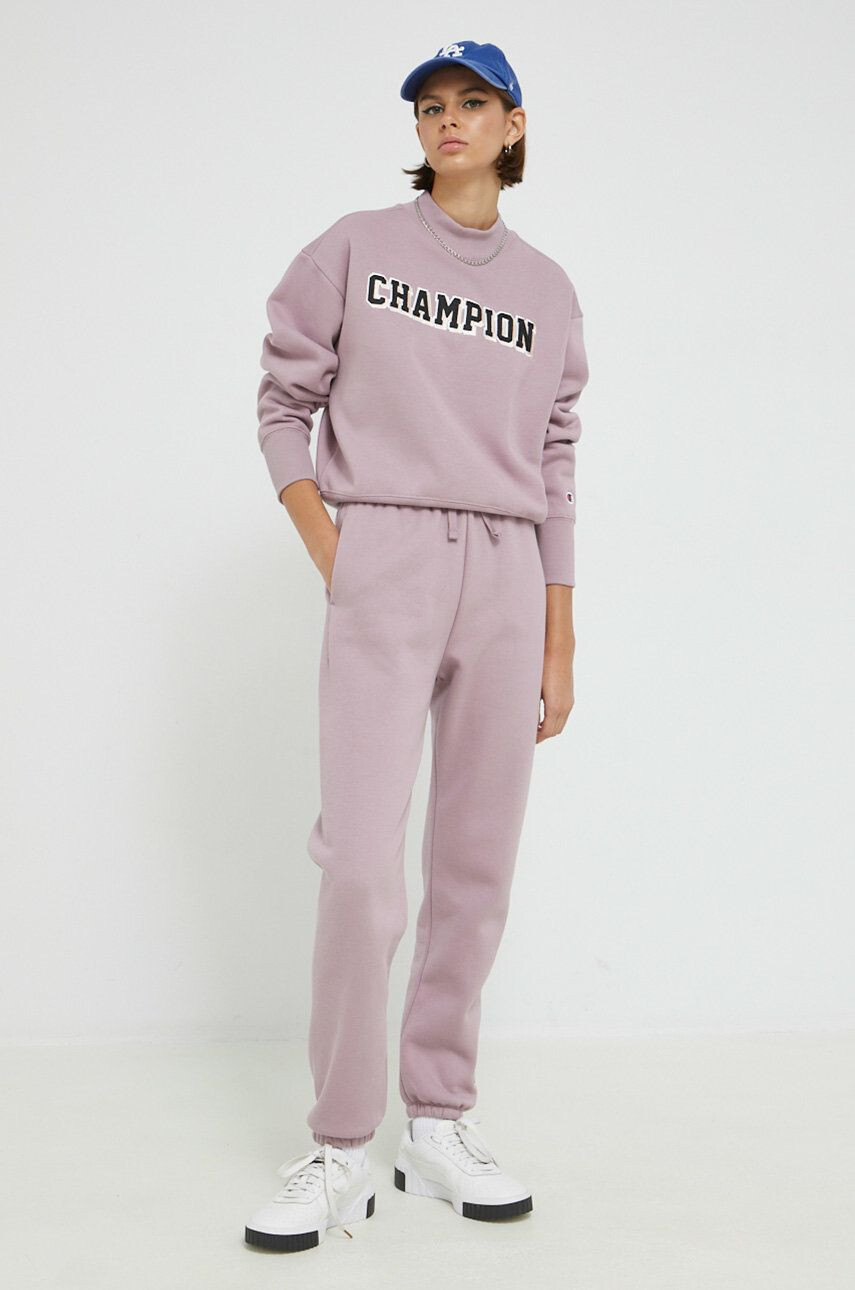 Champion Bluza ženska vijolična barva - Pepit.si