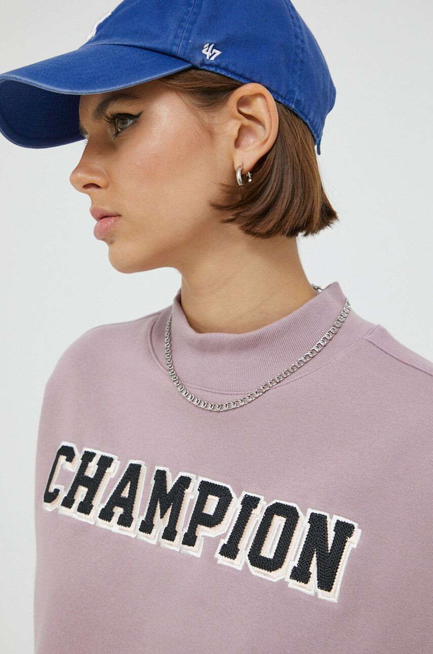 Champion Bluza ženska vijolična barva - Pepit.si