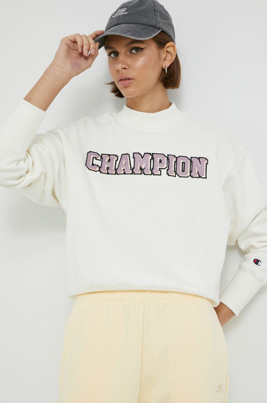 Champion Bluza ženska bež barva - Pepit.si