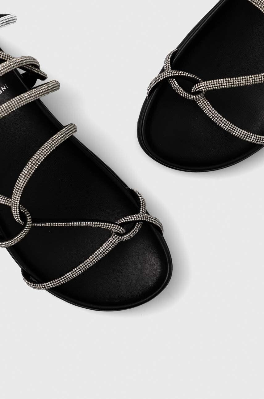 Chiara Ferragni Sandali CF3148_001 ženski črna barva CF CABLE SANDAL - Pepit.si