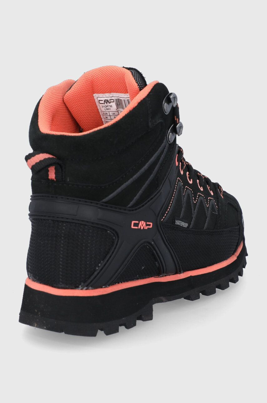 CMP Čevlji MOON MID WMN TREKKING SHOE WP ženski črna barva - Pepit.si