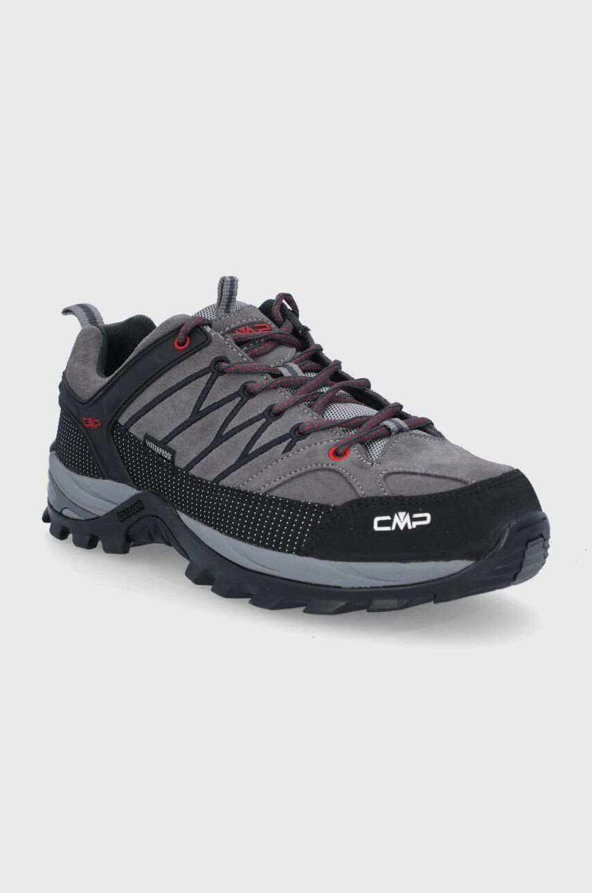 CMP Čevlji Rigel Low Trekking Shoes Wp moški siva barva - Pepit.si