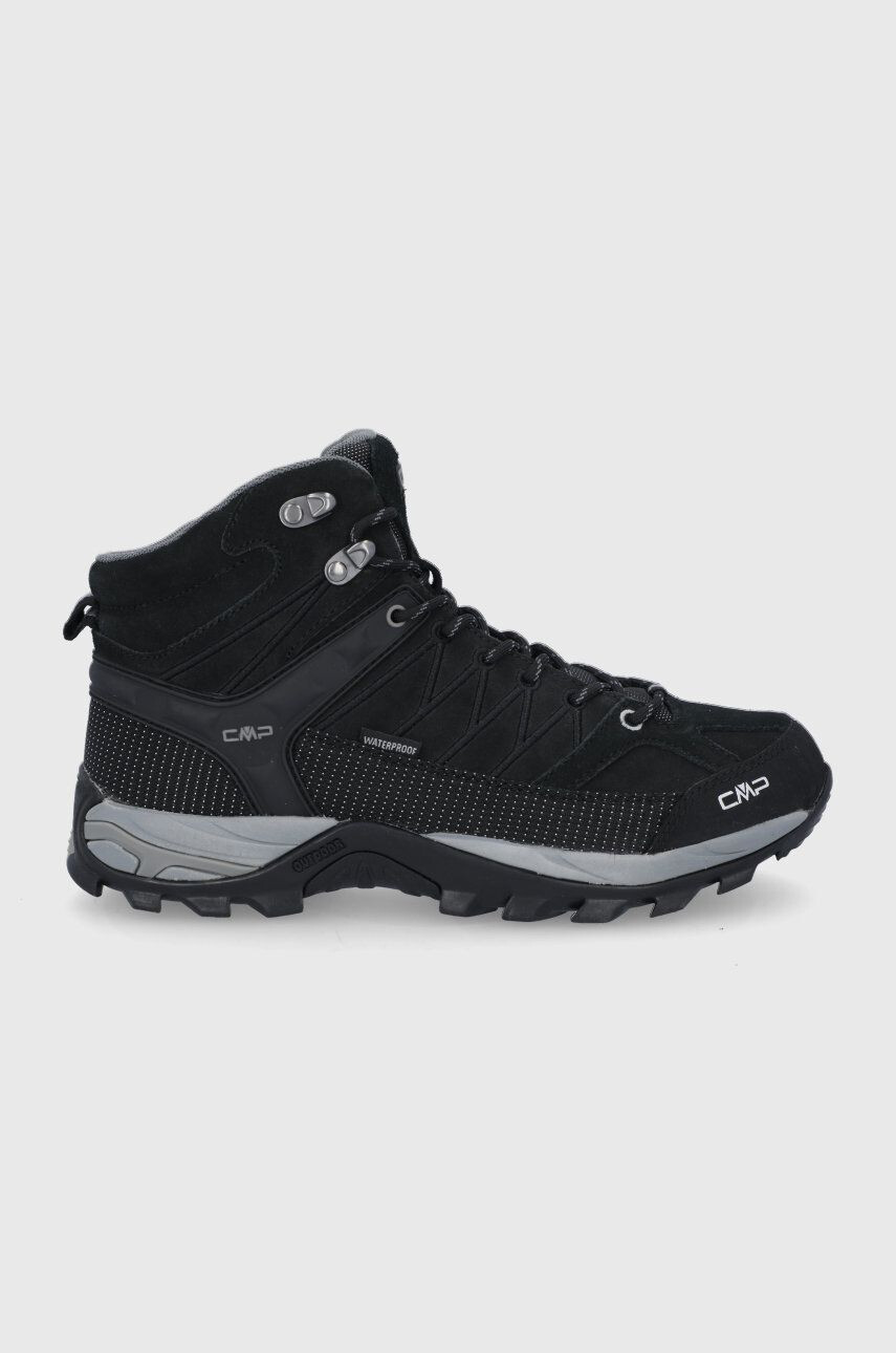 CMP Čevlji rigel mid trekking shoe wp moški črna barva - Pepit.si