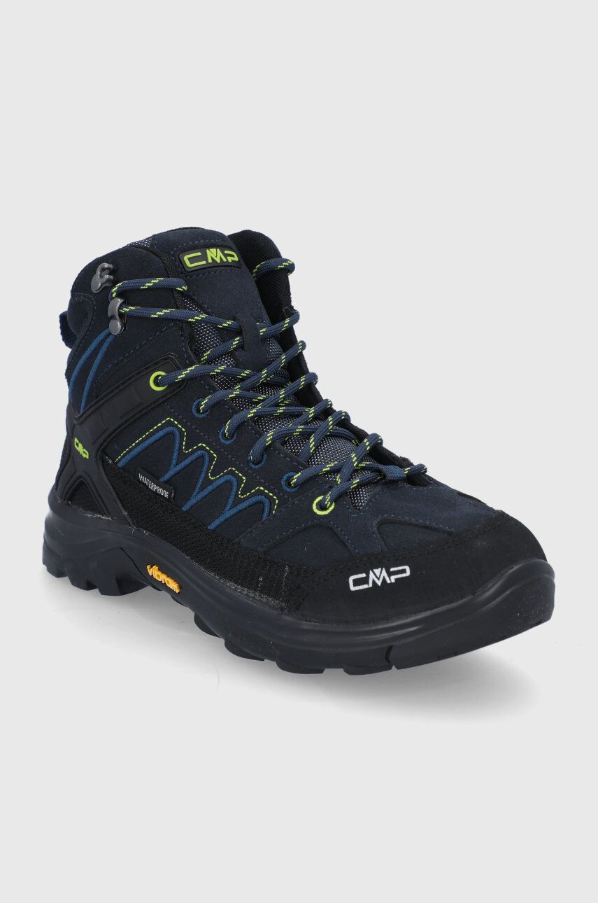 CMP Otroški čevlji KIDS MOON MID WP TREKKING SHOES mornarsko modra barva - Pepit.si