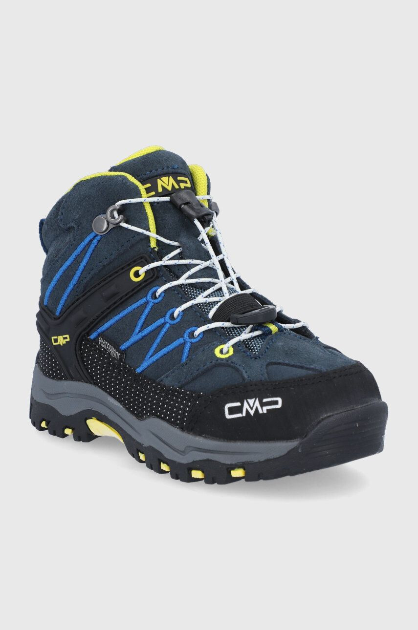 CMP Otroški čevlji Kids Rigel Mid Trekking Shoe Wp mornarsko modra barva - Pepit.si