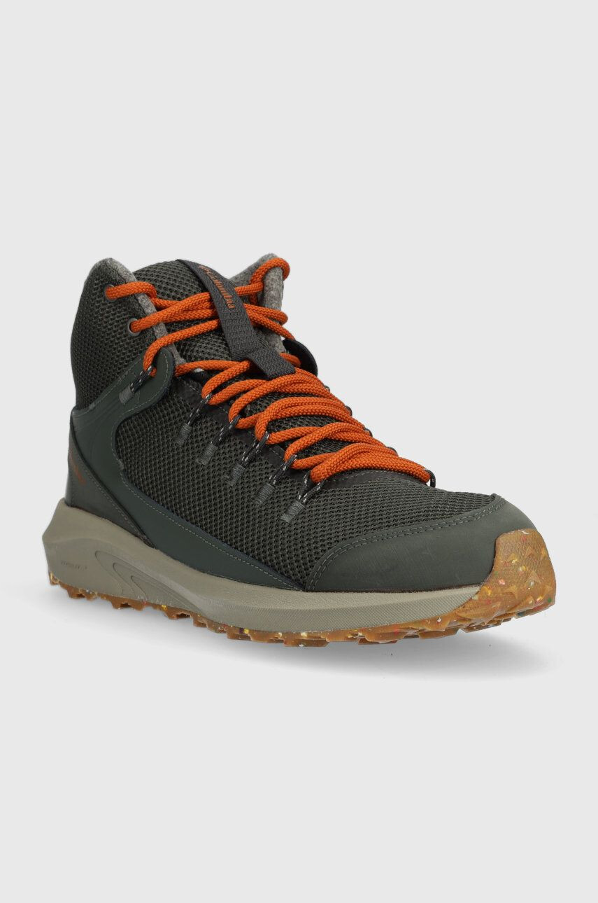 Columbia Čevlji Trailstorm Mid Waterproof moški siva barva - Pepit.si