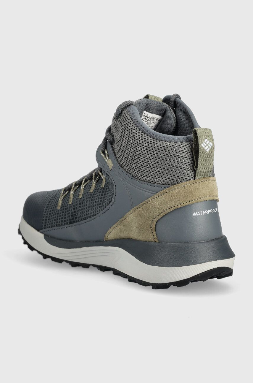 Columbia Čevlji Trailstorm Mid Waterproof moški siva barva - Pepit.si