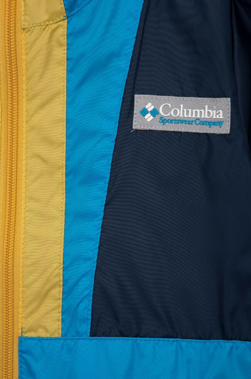 Columbia Otroška jakna Back Bowl Hooded Windbreaker mornarsko modra barva - Pepit.si