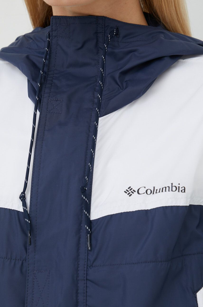 Columbia Outdoor jakna Flash Challenger mornarsko modra barva - Pepit.si