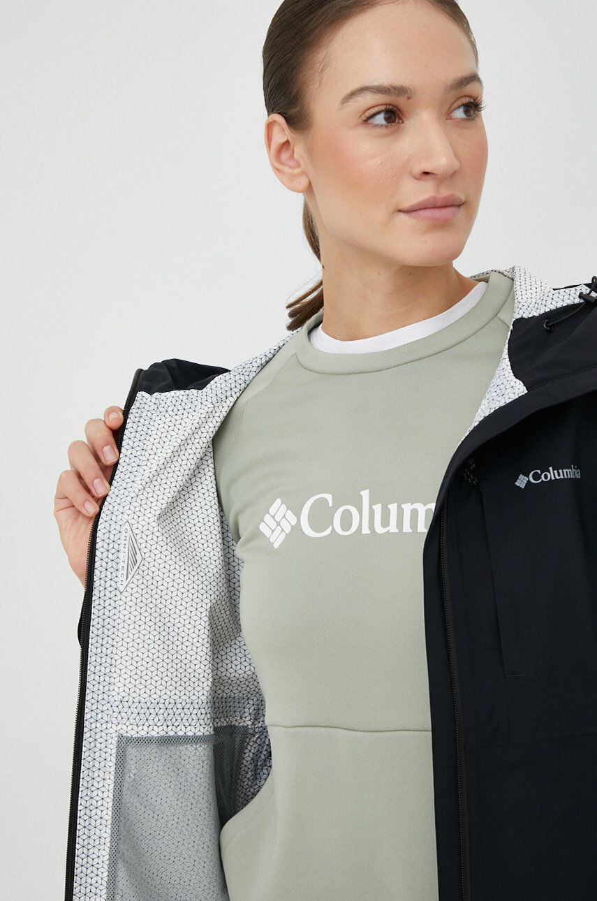 Columbia Outdoor jakna Omni-Tech Ampli-Dry črna barva - Pepit.si