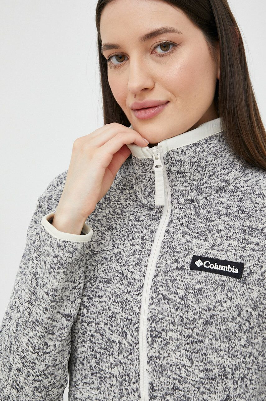 Columbia Športni pulover Sweater Weather ženski siva barva - Pepit.si