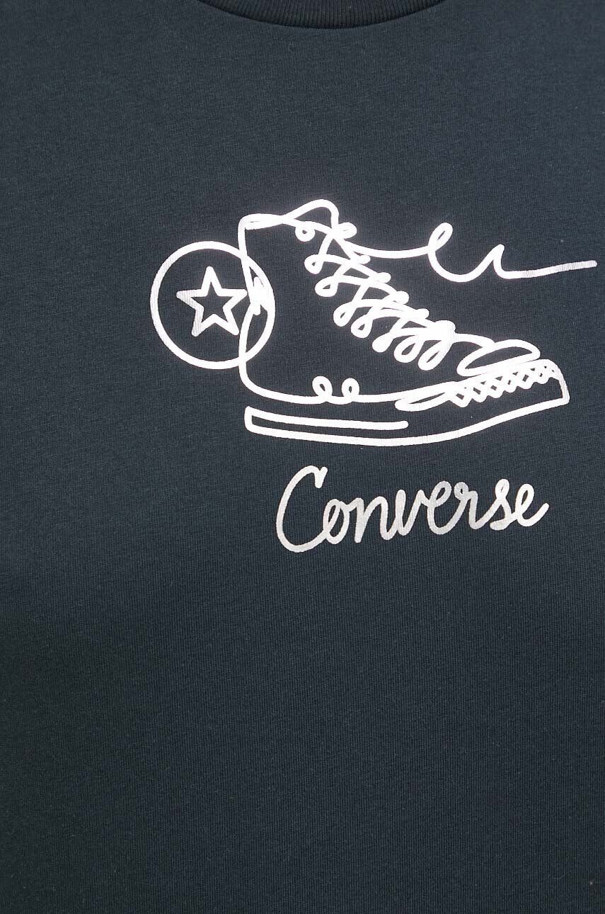 Converse Bombažna kratka majica roza barva - Pepit.si