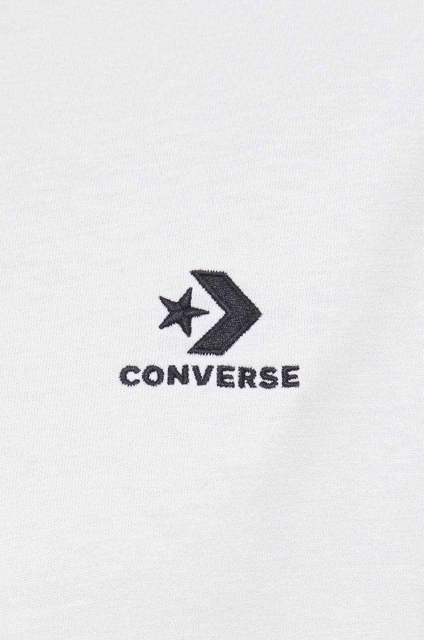 Converse Bombažna kratka majica bela barva - Pepit.si